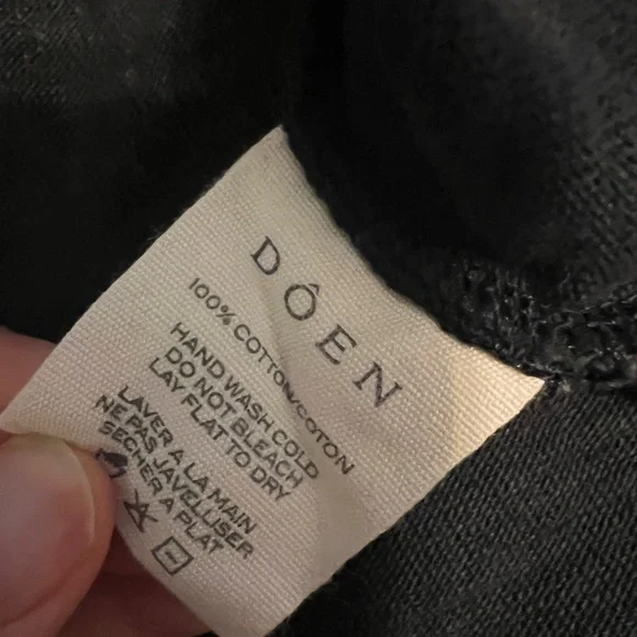 Doen Black and Cream Long Sleeve Top - Picture 4 of 4